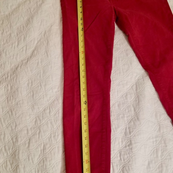 J Brand Womens Red Skinny Jeans Size 30 Red Solid - Good Condition - Picture 3 of 8